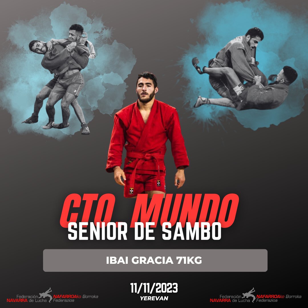 Ibai Gracia compite este s&aacute;bado en el Campeonato del Mundo S&eacute;nior de Sambo